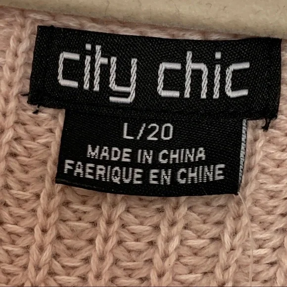 City Chic Jumper Eyelet Sweater Size L - Picture 5 of 7